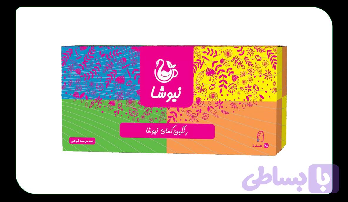 پک پذیرایی رنگین کمان ۳۰ عددی (دمنوش های ترکیبی) نیوشا