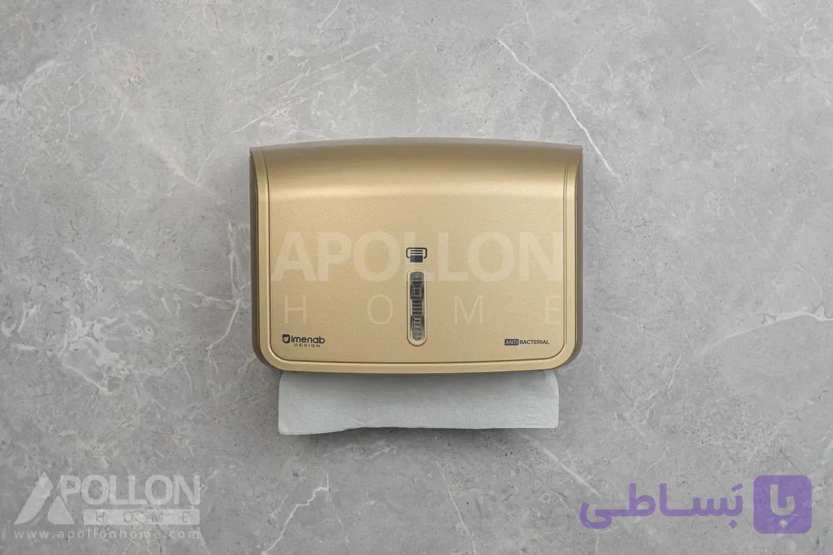 جا دستمال برند ایمن آب مدل ورونا طلایی مات — تصویر 1