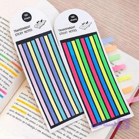 هایلایتر نواری بلند Sticky Note مدل Pastel