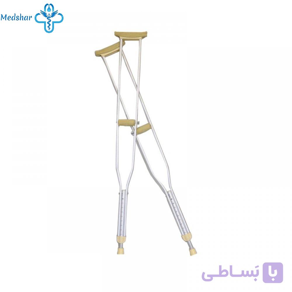 عصای زیر بغل آلومینیومی ایبکا شیاردار – یک جفتStilt IBKA paikar