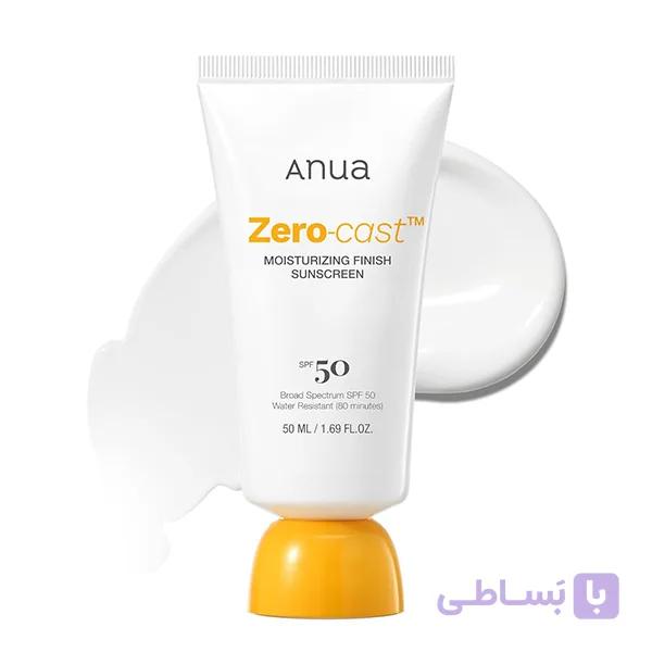 ضد آفتاب آبرسان زیرو کست آنوا Anua Zero Cast Moisturizing Finish Sunscreen 50Ml — تصویر 1