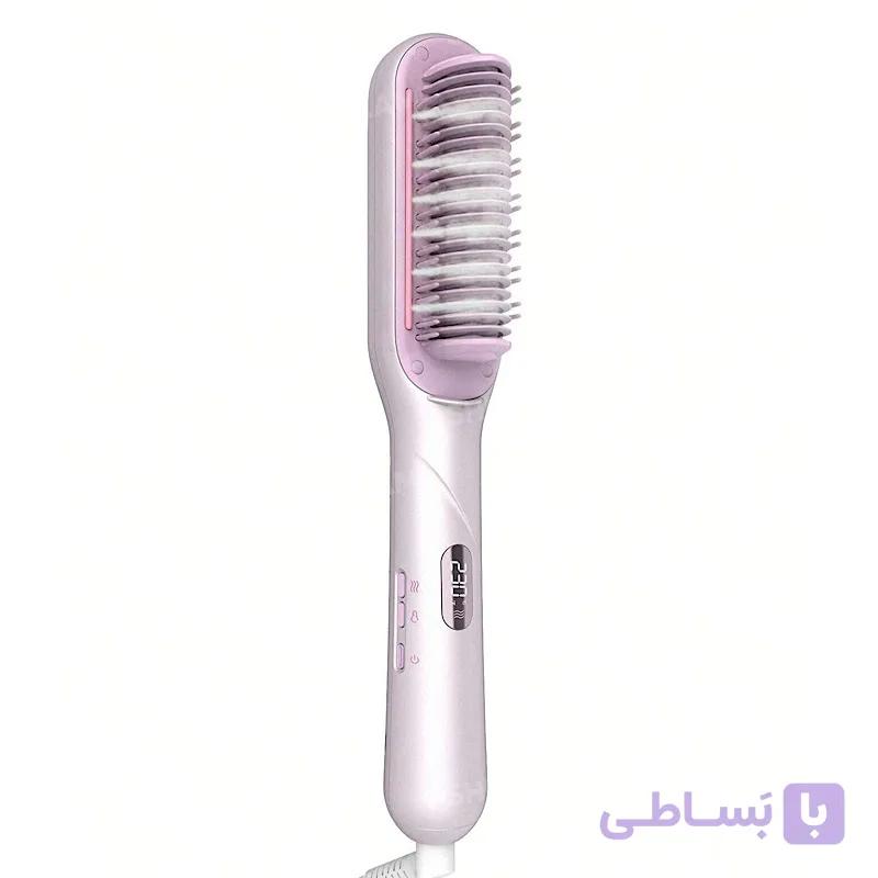 برس بخار شیگلم مدل Hydra Shot Steam Straightening Brush Pro | صاف‌کننده حرفه‌ای مو با فناوری بخار نانو — تصویر 1