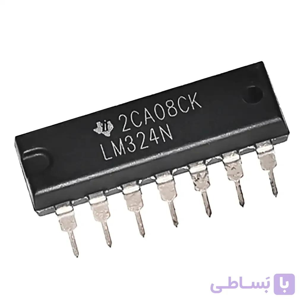 آی سی LM324N DIP اورجینال مارک تکزاس (Texas Instruments) — تصویر 1