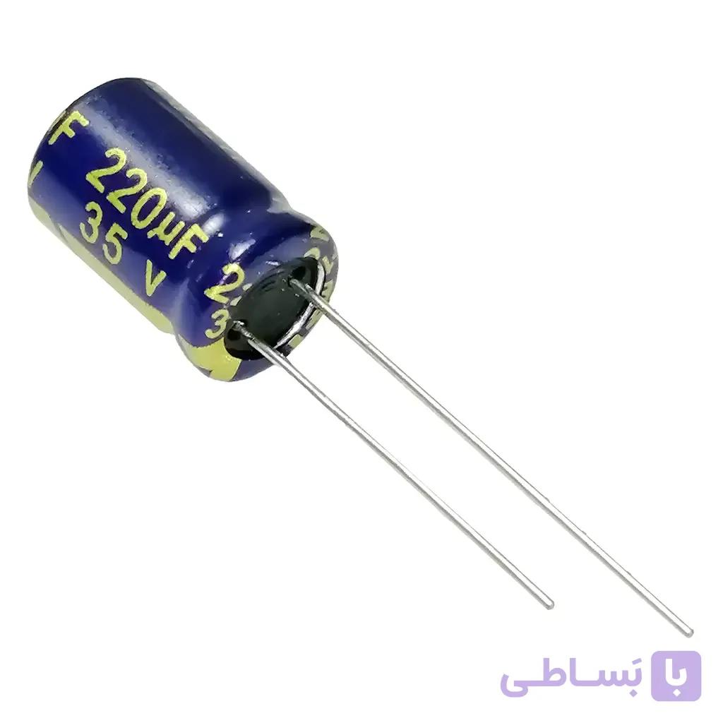 خازن الکترولیتی 16 ولت 470 میکروفاراد JWCO سری HGN با طول عمر 12,000 ساعت — تصویر 1