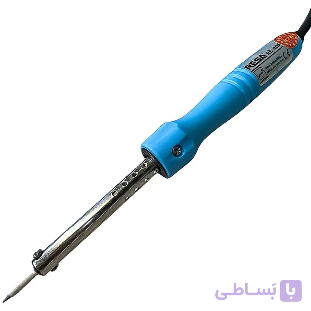 هویه 40 وات رسا مدل RE-40R با کابل ارت دار و نوک نسوز متال — تصویر 1