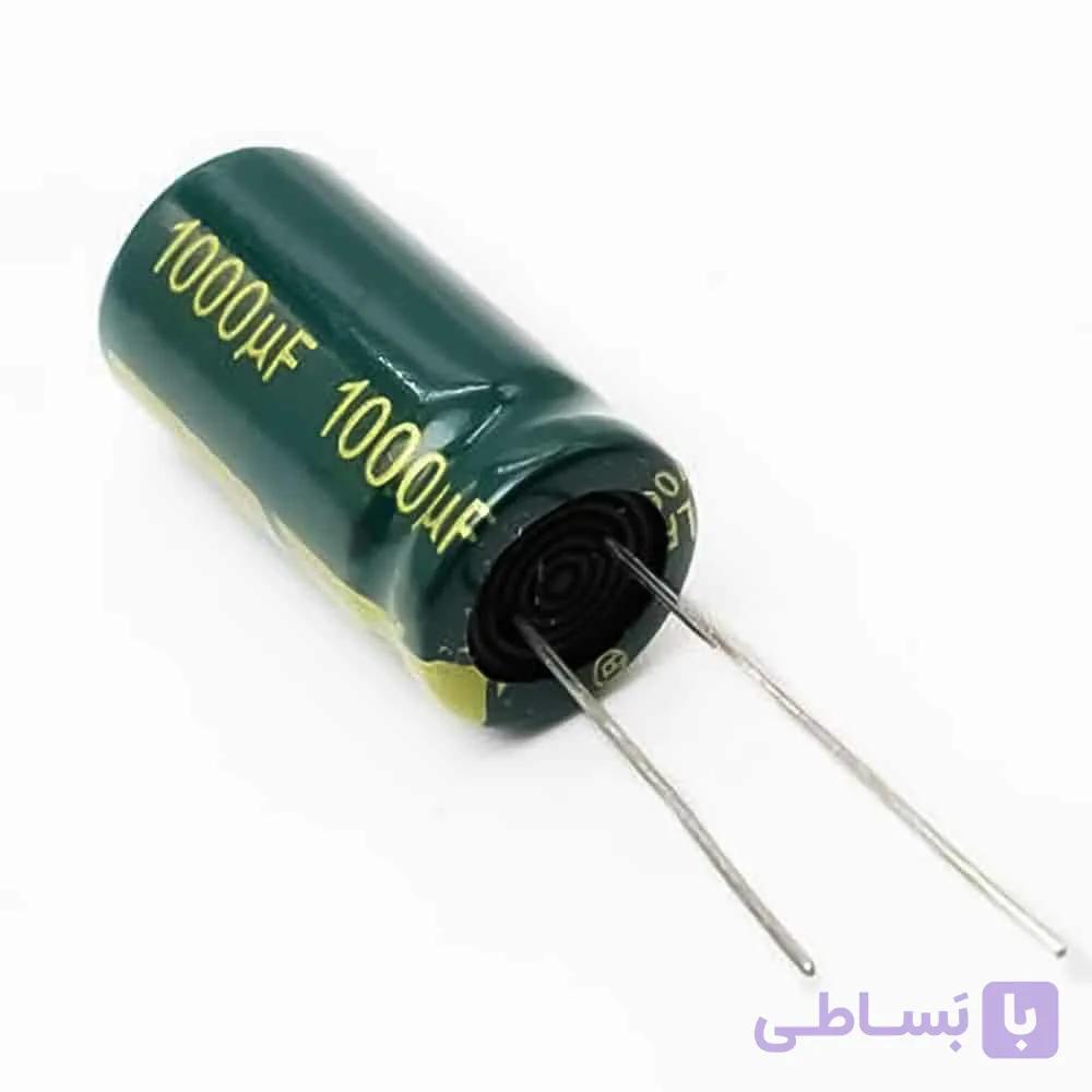خازن الکترولیتی 25 ولت 1000 میکروفاراد — تصویر 1