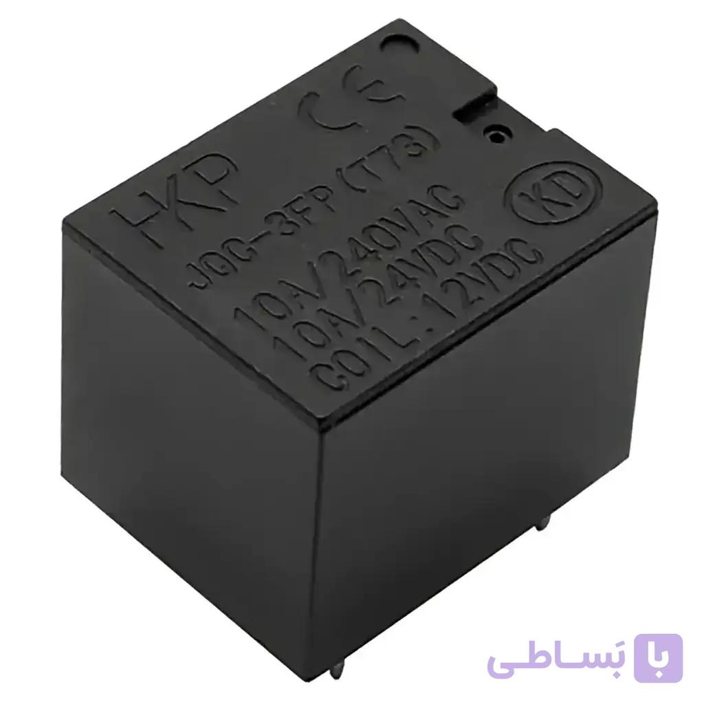 رله میلون 12 ولت 10 آمپر HKP کد JQC-3FP(T73) 12VDC — تصویر 1