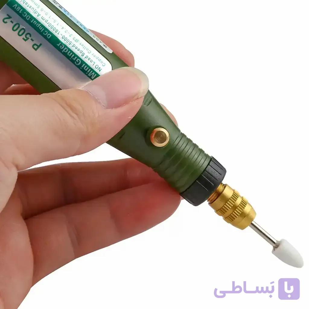 مینی دریل و فرز انگشتی دیمردار DTEC P500-2 به همراه متعلقات و جعبه مخصوص — تصویر 1