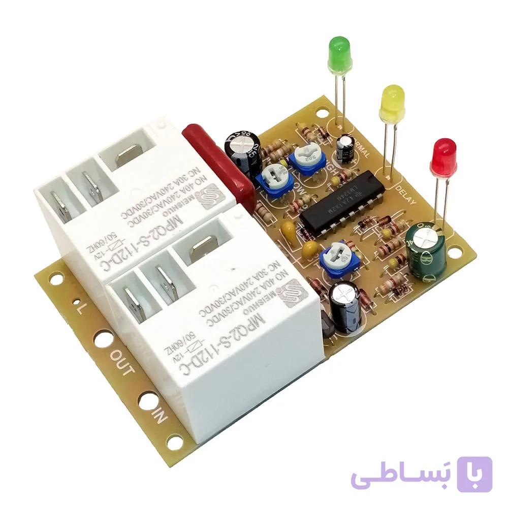 آموزش ساخت + سورس مدار محافظ برق 80 آمپر قابل تنظیم {پکیج کامل + برد خام و قطعات} — تصویر 1