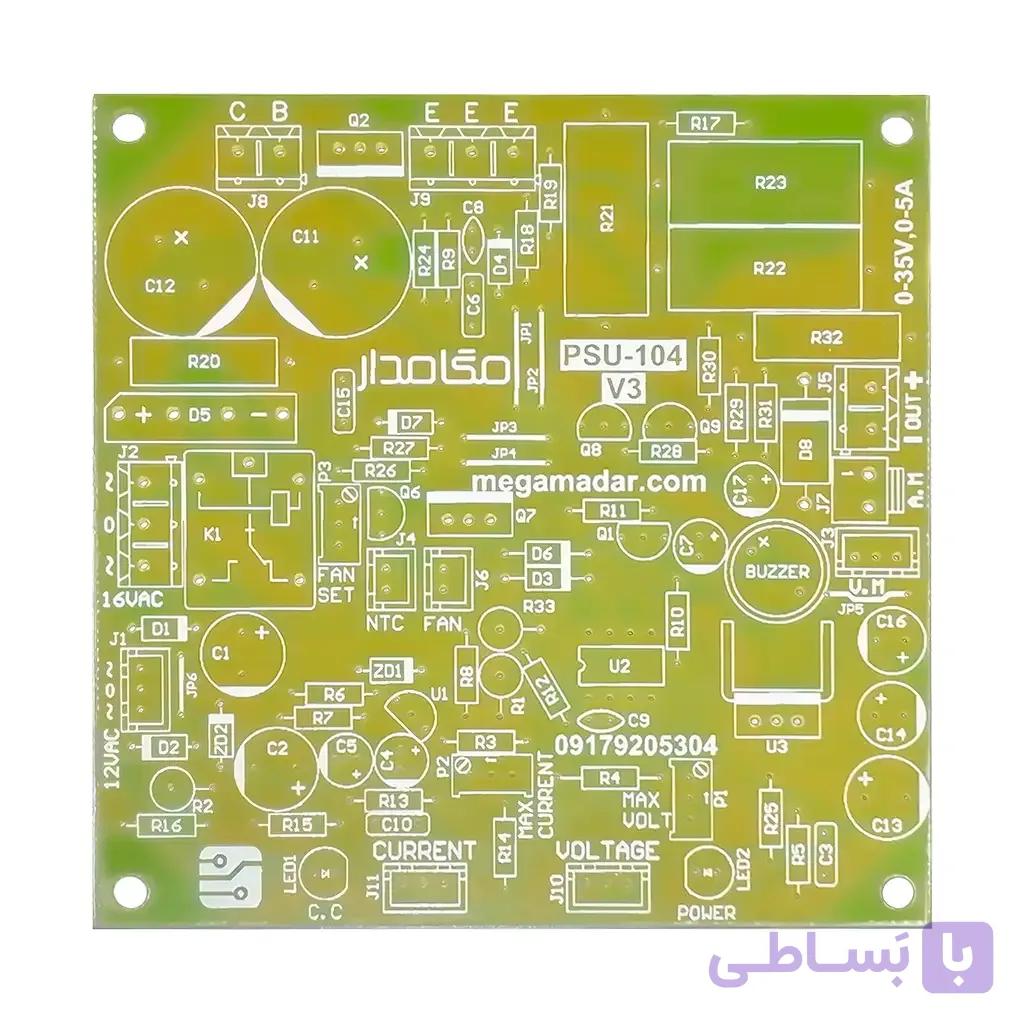 برد مونتاژ شده و تست شده منبع تغذیه PSU-104 V3 — تصویر 1