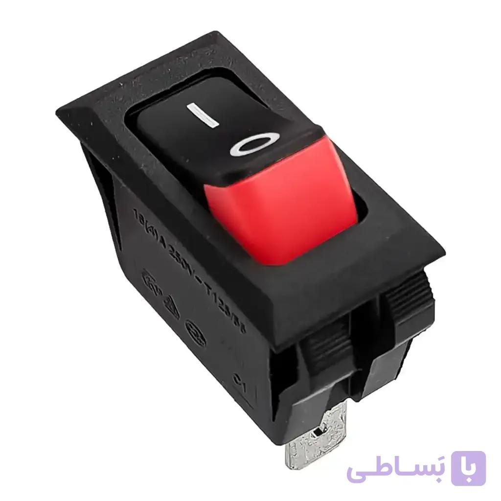 کلید راکر باریک دو پایه HB1620 (پایه و پلاتین مسی – 16 تا 20 آمپر) — تصویر 1