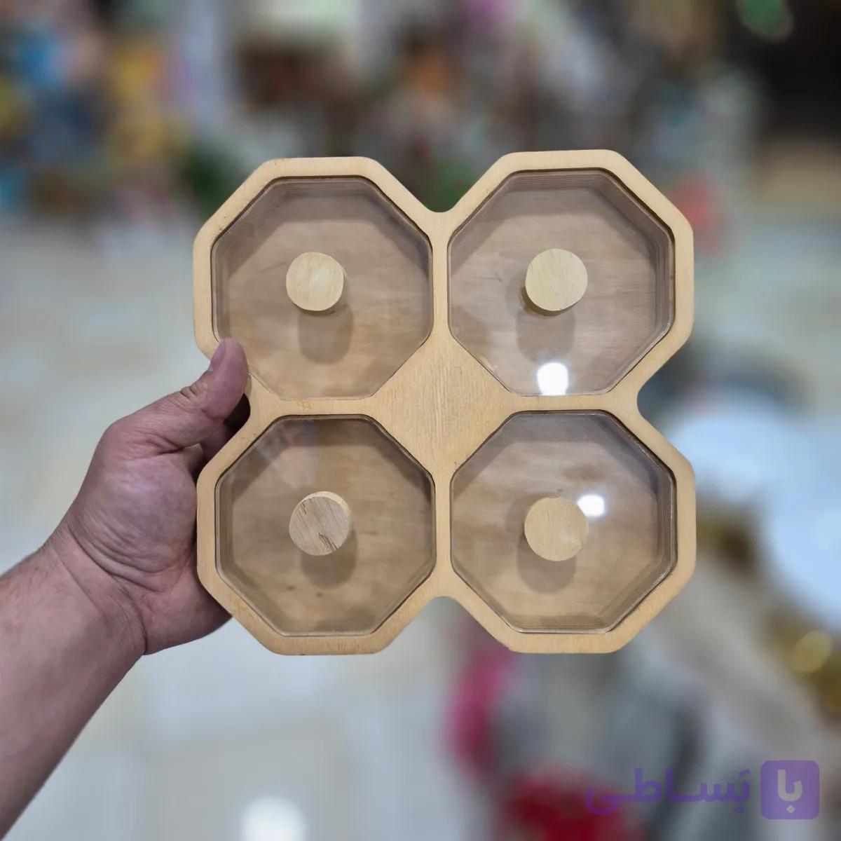 اردوخوری چوبی درب طلقی ست پذیرایی