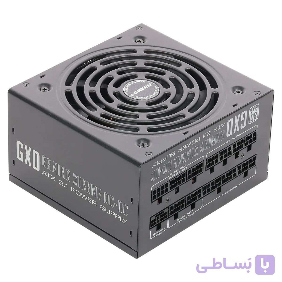 منبع تغذیه کامپیوتر گرین مدل GP1200B-GXD 80 Plus Gold توان 1200 وات