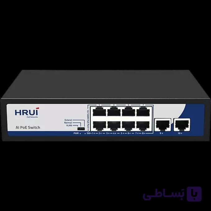 سوئیچ اچ آر یو آی سوئیچ 8 پورت POE اچ آر یو آی HR900-AF-82N — تصویر 1