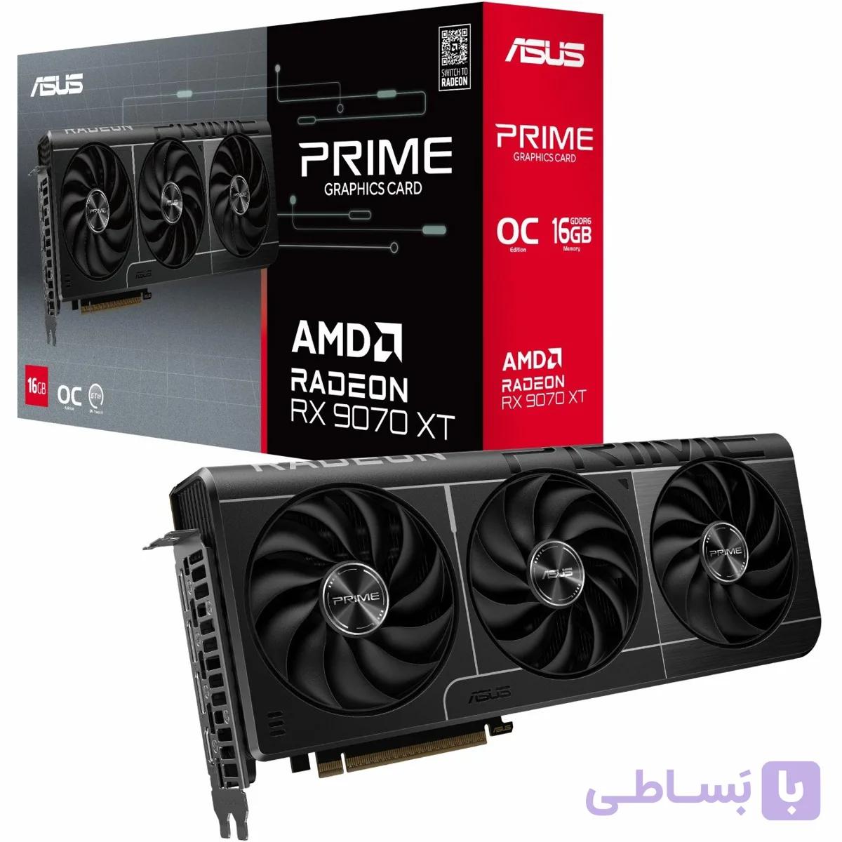 کارت گرافیک ایسوس مدل Prime Radeon RX 9070 XT OC Edition 16GB GDDR6