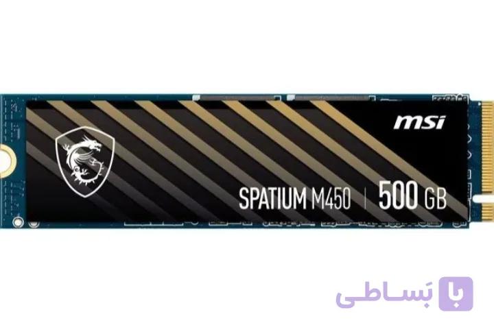 حافظه SSD اینترنال ام اس آی مدل SPATIUM M450 PCIe 4.0 NVMe M.2 ظرفیت 500 گیگابایت — تصویر 1