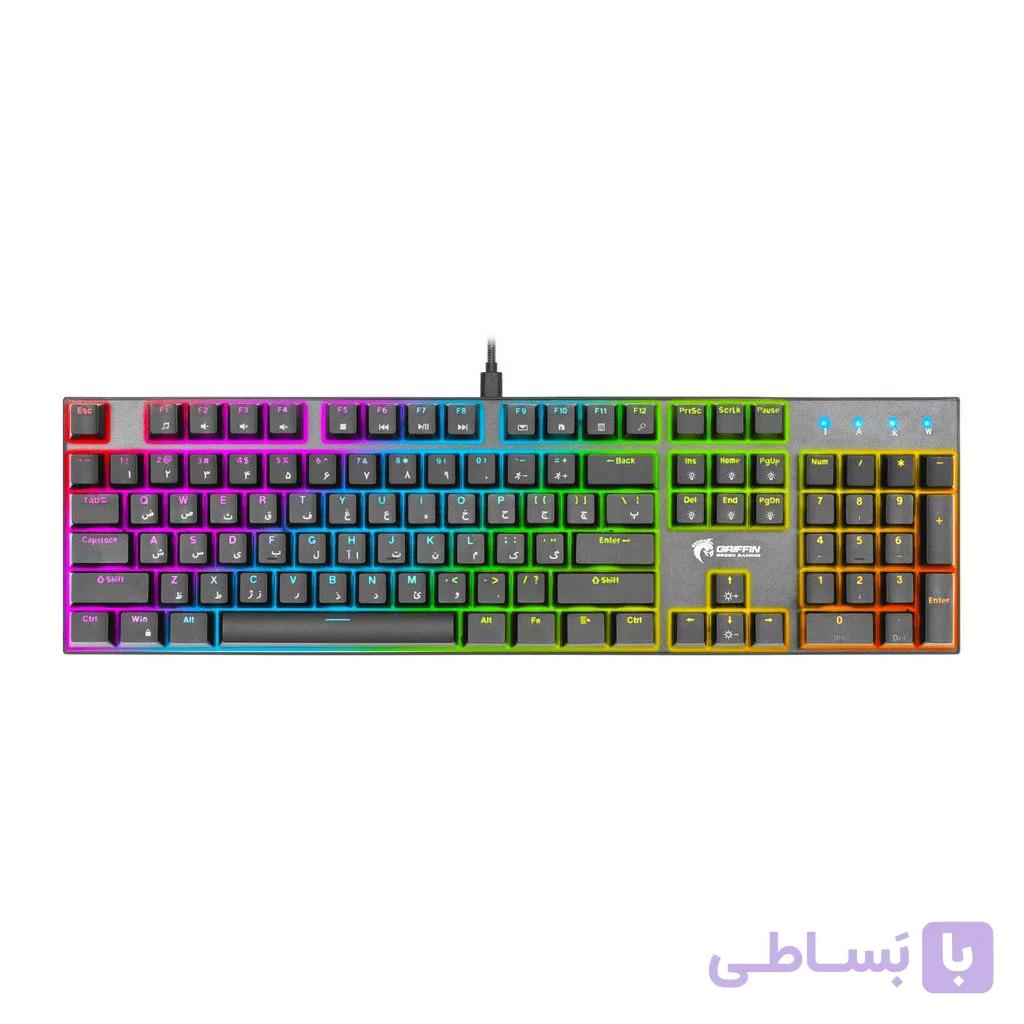 کیبورد مکانیکال گیمینگ گرین مدل GK802 RGB
