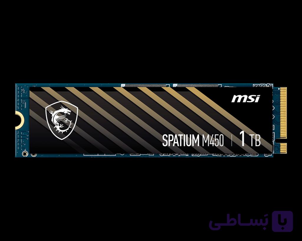 حافظه SSD اینترنال ام اس آی مدل SPATIUM M450 PCIe 4.0 NVMe M.2 ظرفیت 1 ترابایت