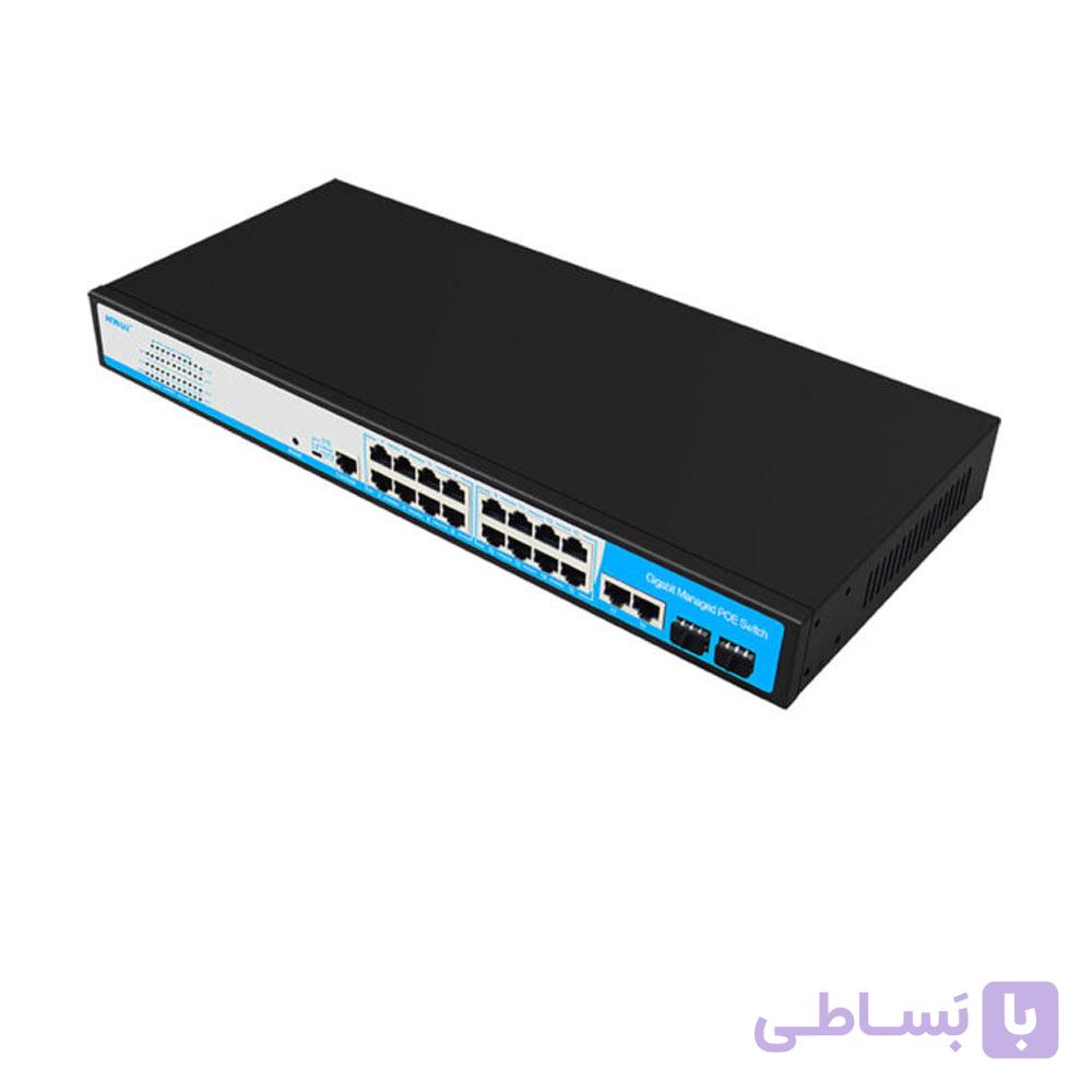 سوئیچ اچ آر یو آی سوئیچ شبکه HRUi مدل HR-AFGM-1622S-300