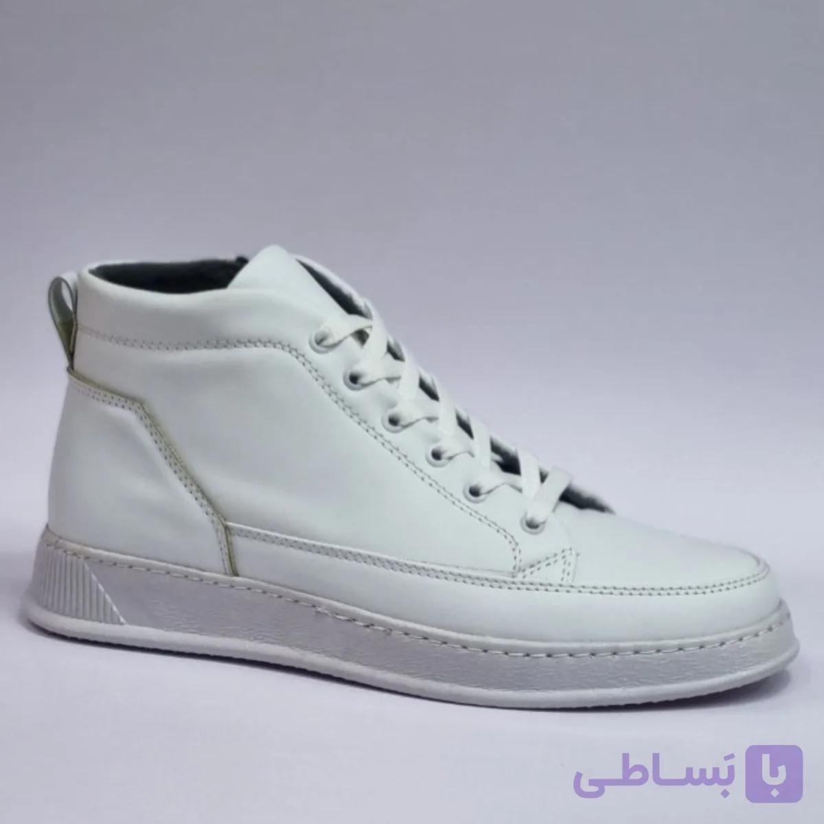 نیم بوت مردانه مدل ونیز سفید — تصویر 1