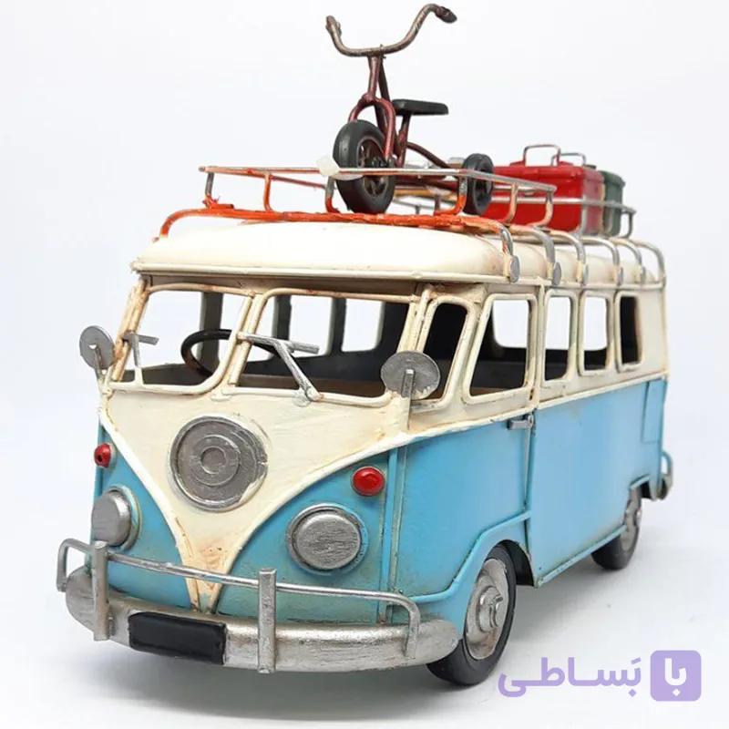 ماشین فلزی دکوری مدل فولکس آبی — تصویر 1