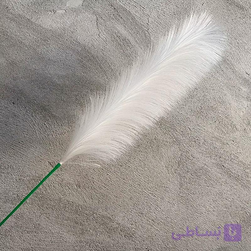 شاخه گل مصنوعی پامپاس سفید — تصویر 1