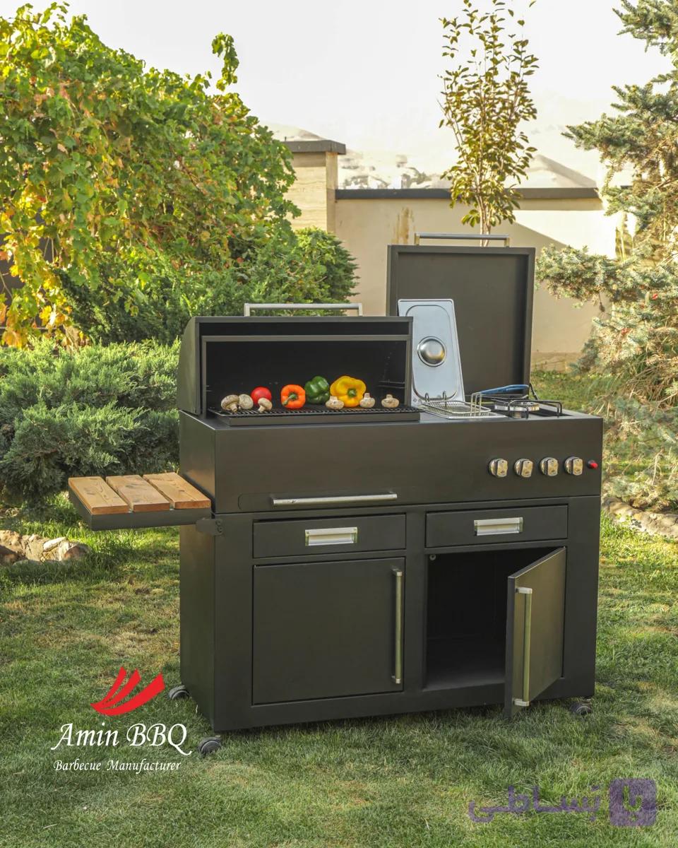 باربیکیو گازی مدل AMINBBQ-BRC-110 — تصویر 1