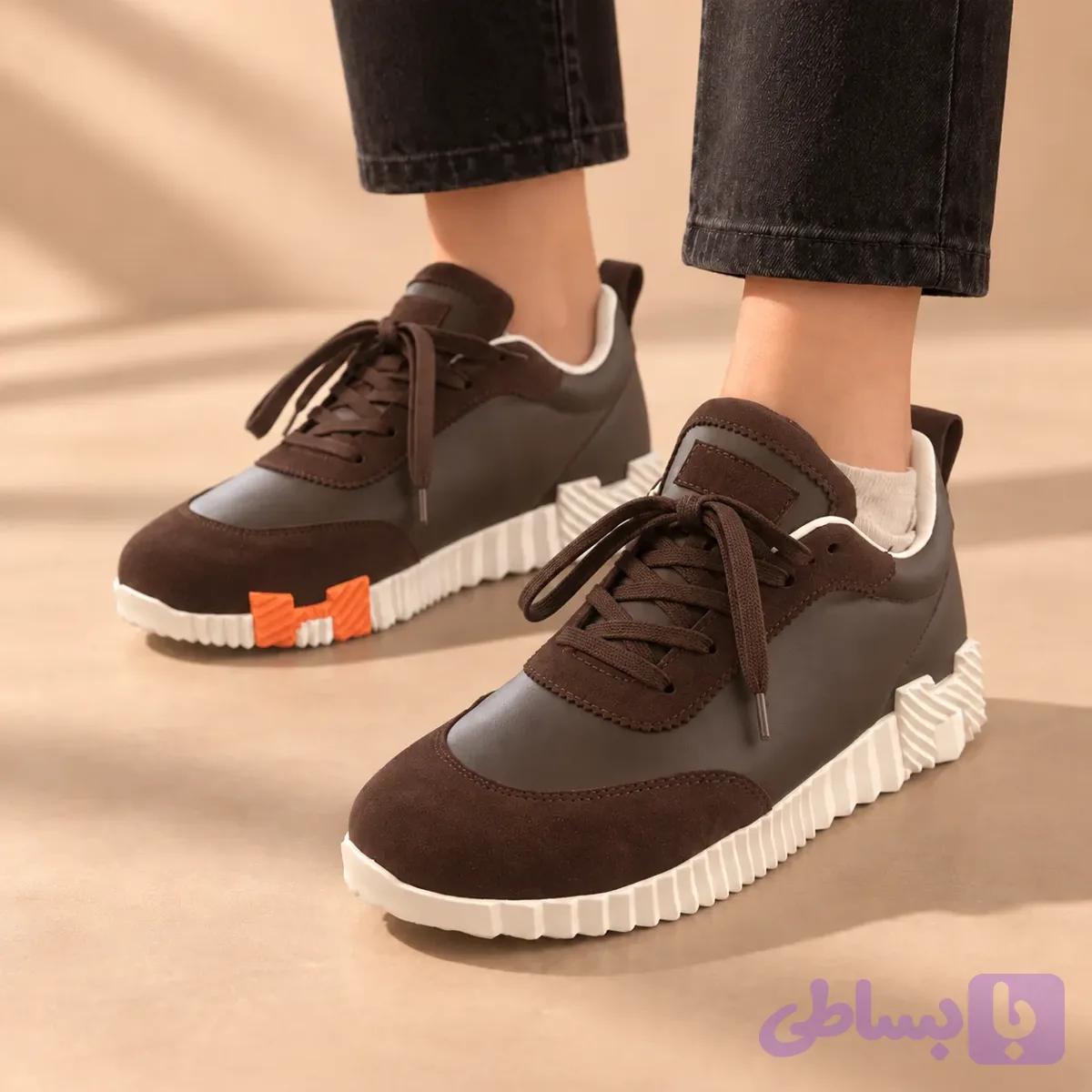 کتونی هرمس سرمه ای کد 2354 / HERMES SNEAKERS — تصویر 1