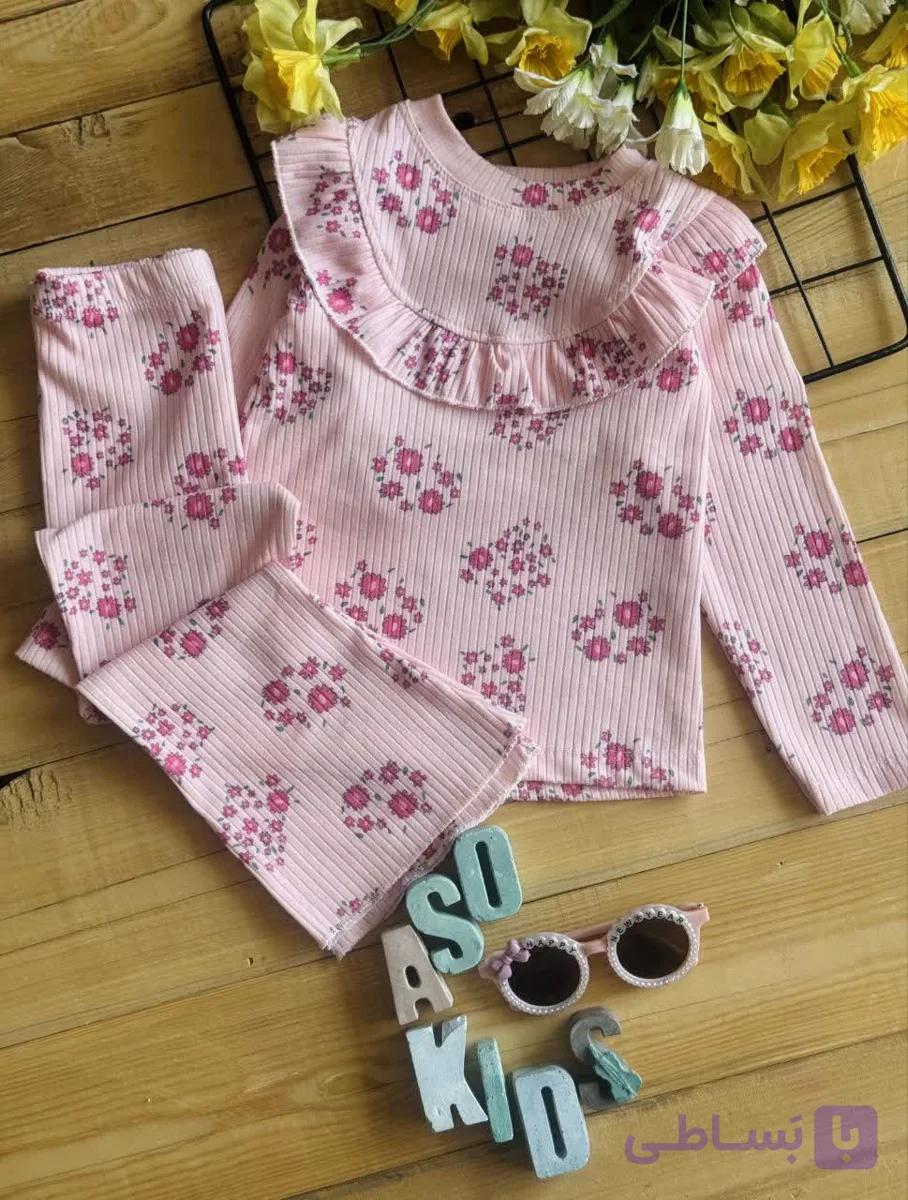 بلوز شلوار دخترانه سایز بزرگ ریلی ناز  کد 299 — تصویر 1