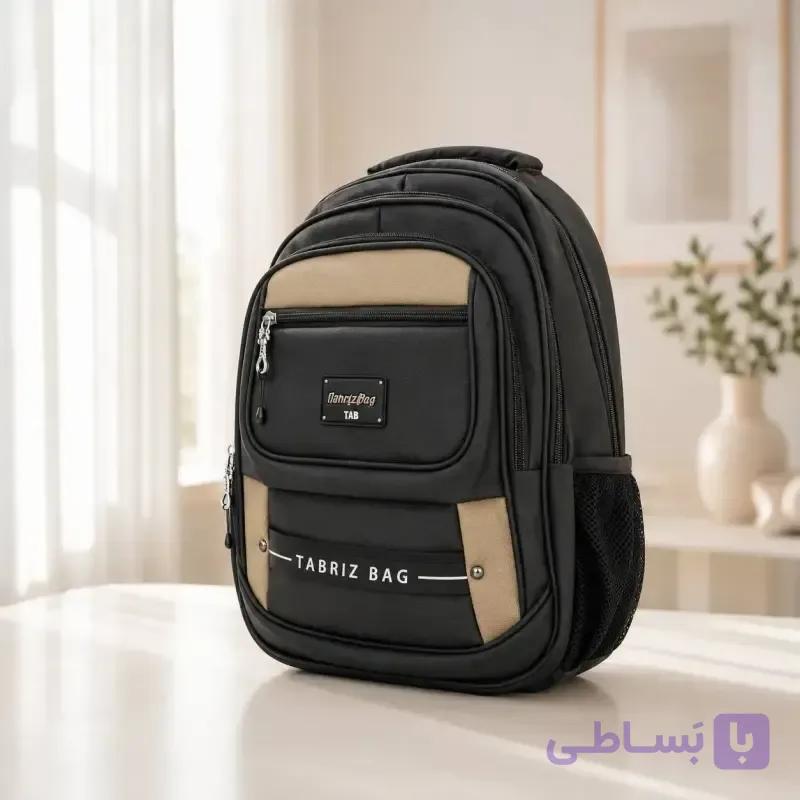 کوله پشتی برزنت مدرسه و دانشگاه مناسب ابعاد 35 در 45 سانتیمتر — تصویر 1