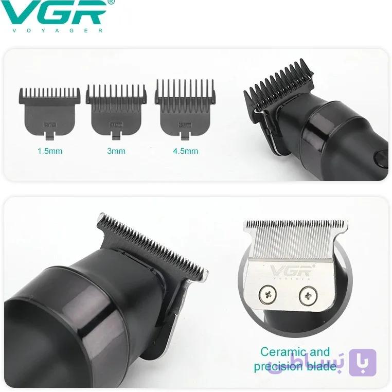 ماشین اصلاح وی جی آر مدل V987 با تیغه سرامیک و ضد آب