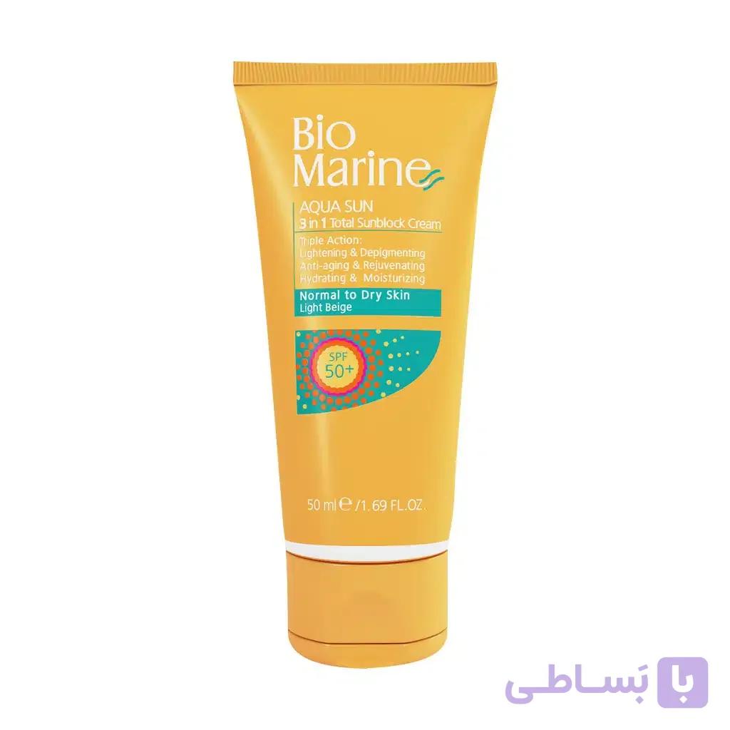 ضد آفتاب رطوبت رسان SPF50 بایومارین