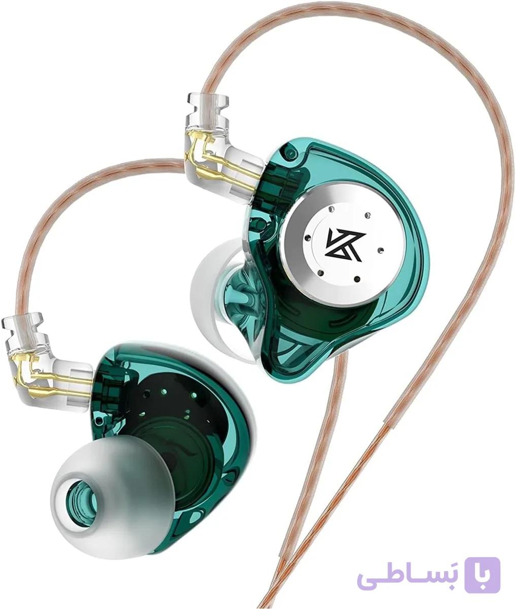 هدفون‌های توگوشی سیمی KZ EDX PRO داخل گوش، سیمی ۱DD، باس عمیق HiFi، درایور دینامیک ۱۰ میلی‌متری جدید ۱DD، هدست روگوشی با کابل جداشدنی — تصویر 1