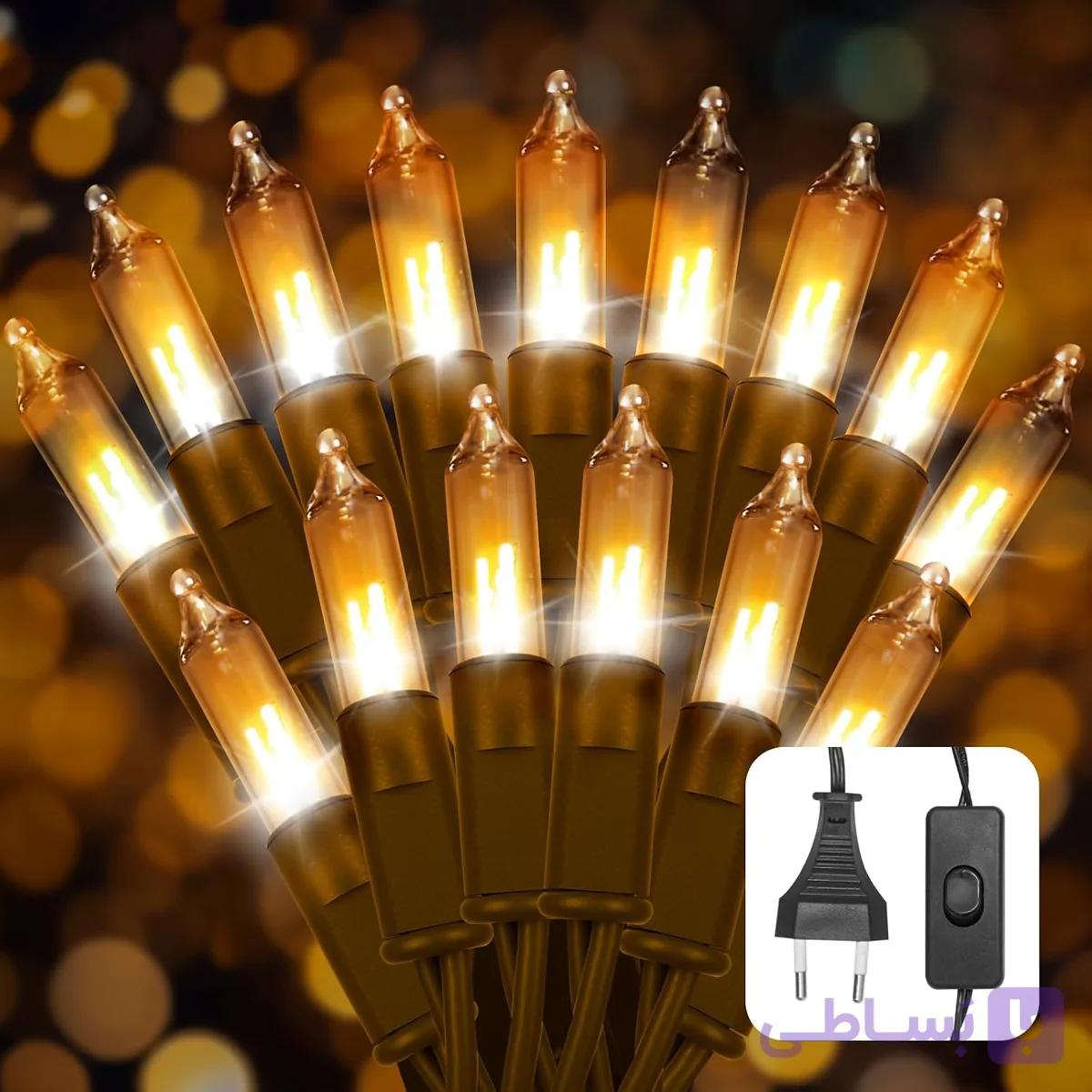 چراغ‌های رشته‌ای LED سیسکوتو برای مهمانی، اتاق خواب، دکوراسیون منزل (مشکی/50) — تصویر 1