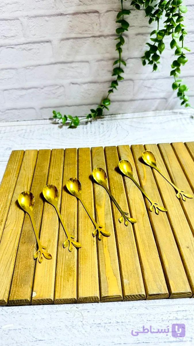قاشق مربا خوری طلایی وارداتی