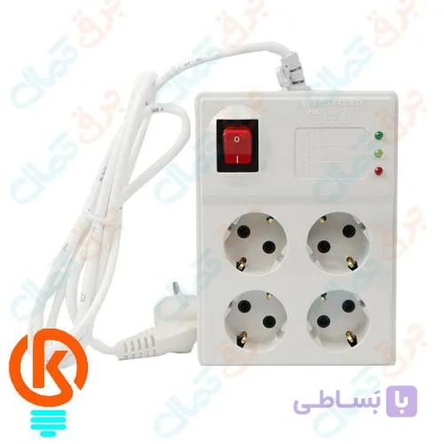 محافظ صوتی و تصویری 4 خانه با کابل 1.8متری | برند پارت الکتریک — تصویر 1