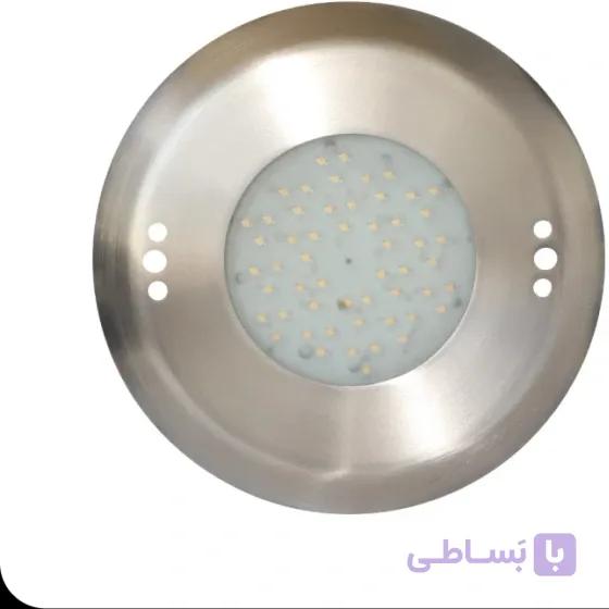 چراغ استخری روکار فلت استیل ضخیم  24/6 سانت 20 وات فوق باریک گرید ۳۱۶ برند ledman