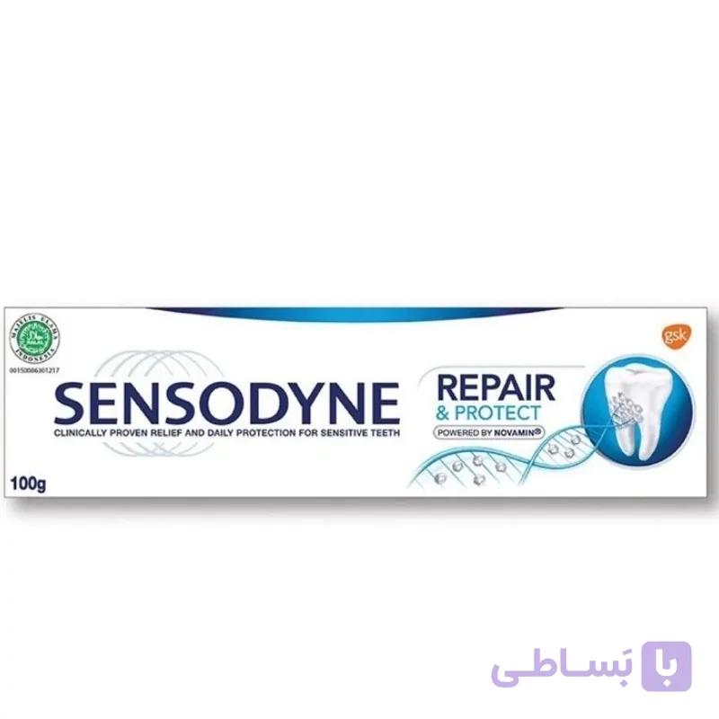 12 عدد خمیر دندان سنسوداین sensodyne سری repair and protect وزن 75 گرم