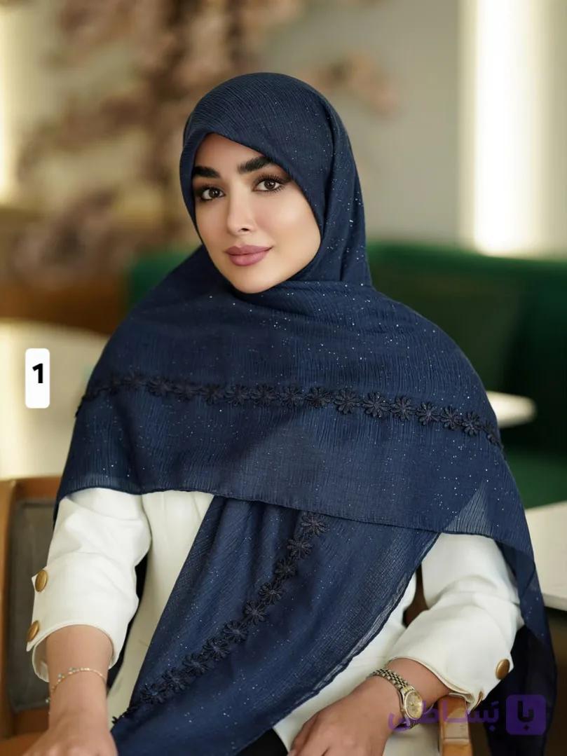 روسری وال کریشه اکلیلی گیپور کد ۱۰۹۵ — تصویر 1