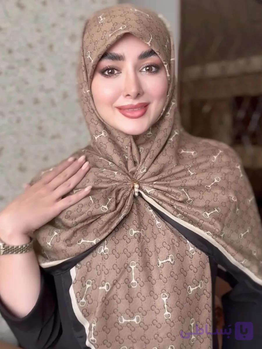 روسری نخ پنبه گوچی کد ۱۰۸۸ — تصویر 1