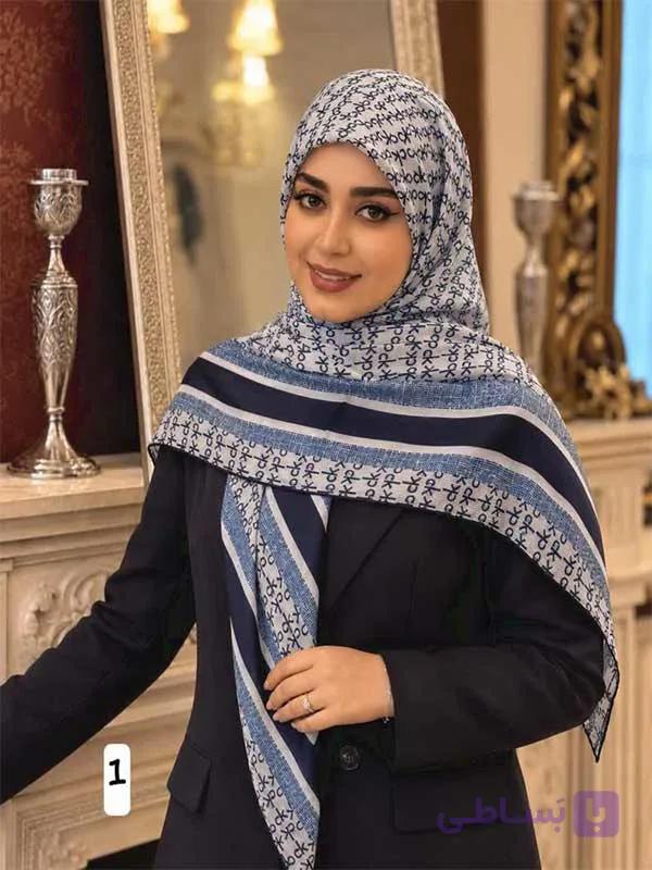 روسری نخی طرح سی کی کد ۱۰۵۲ — تصویر 1