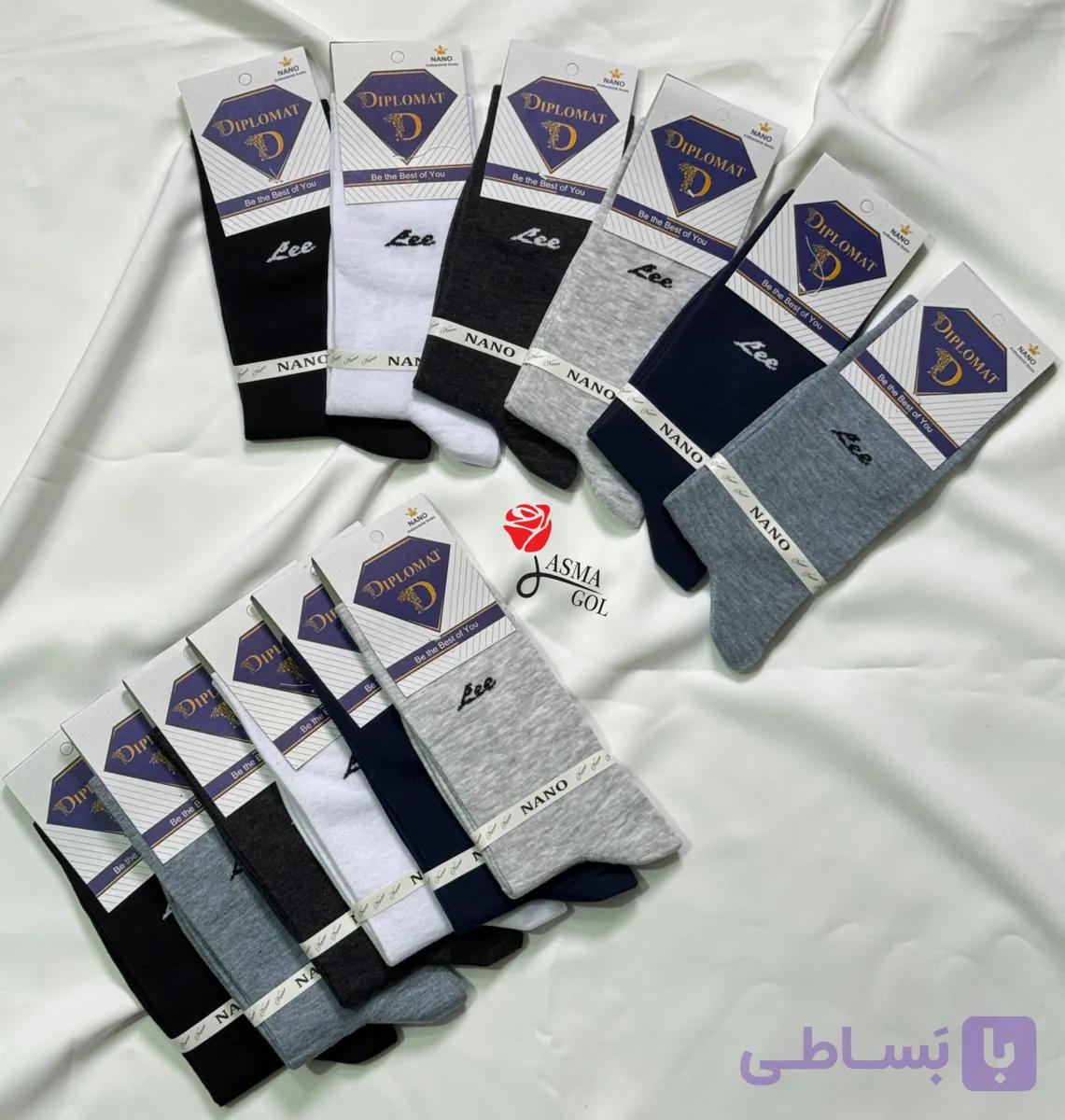 جوراب مردانه ساقدار/طرح لی/بسته 12تایی