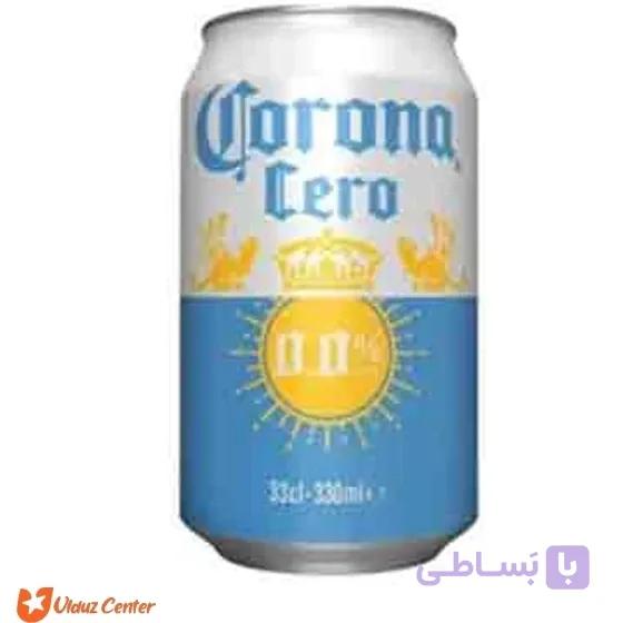 آبجو بدون الکل کرونا قوطی فلزی ۳۳۰ میلی بسته ۲۴ عددی