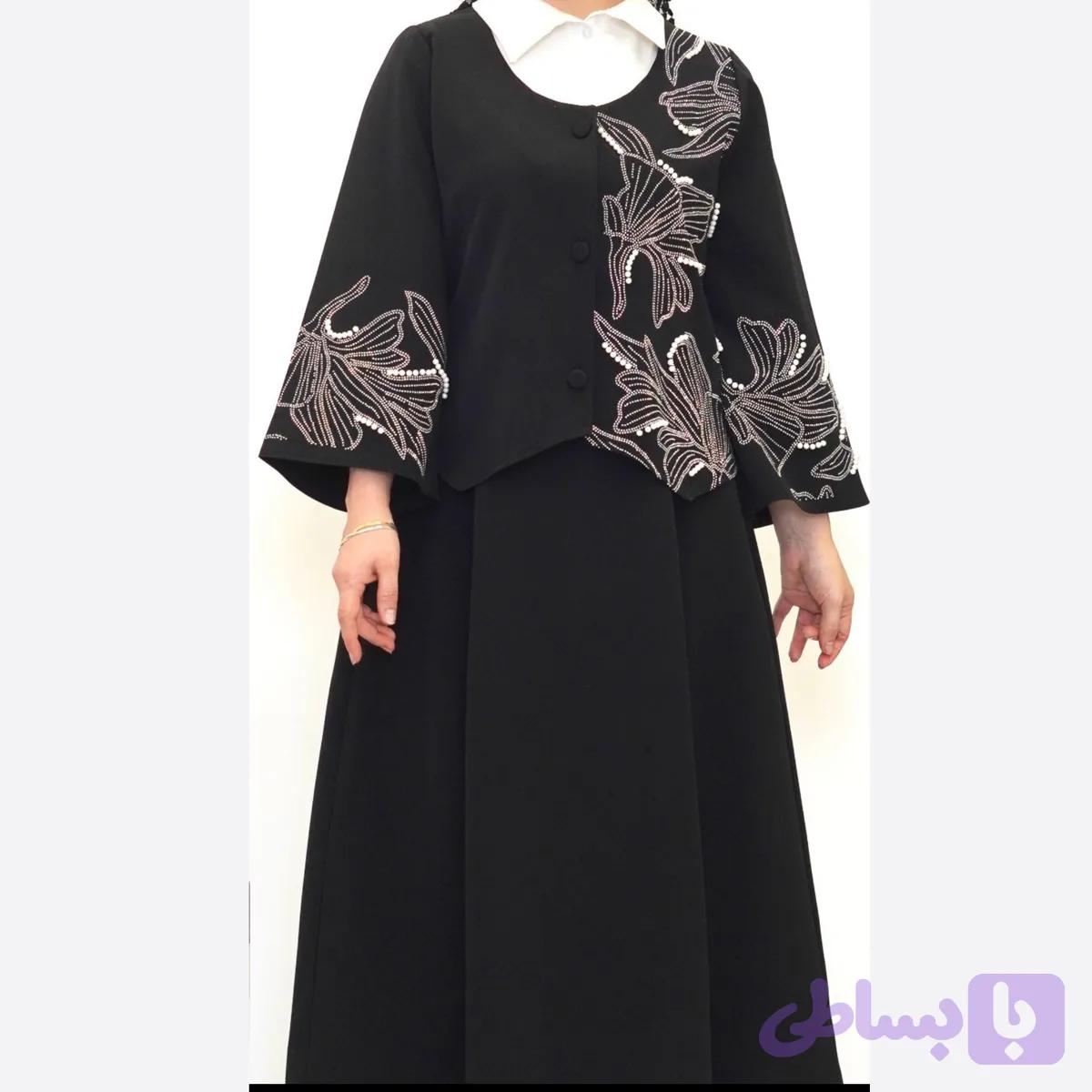 ست دامن و کت مجلسی مروارید و نگینی