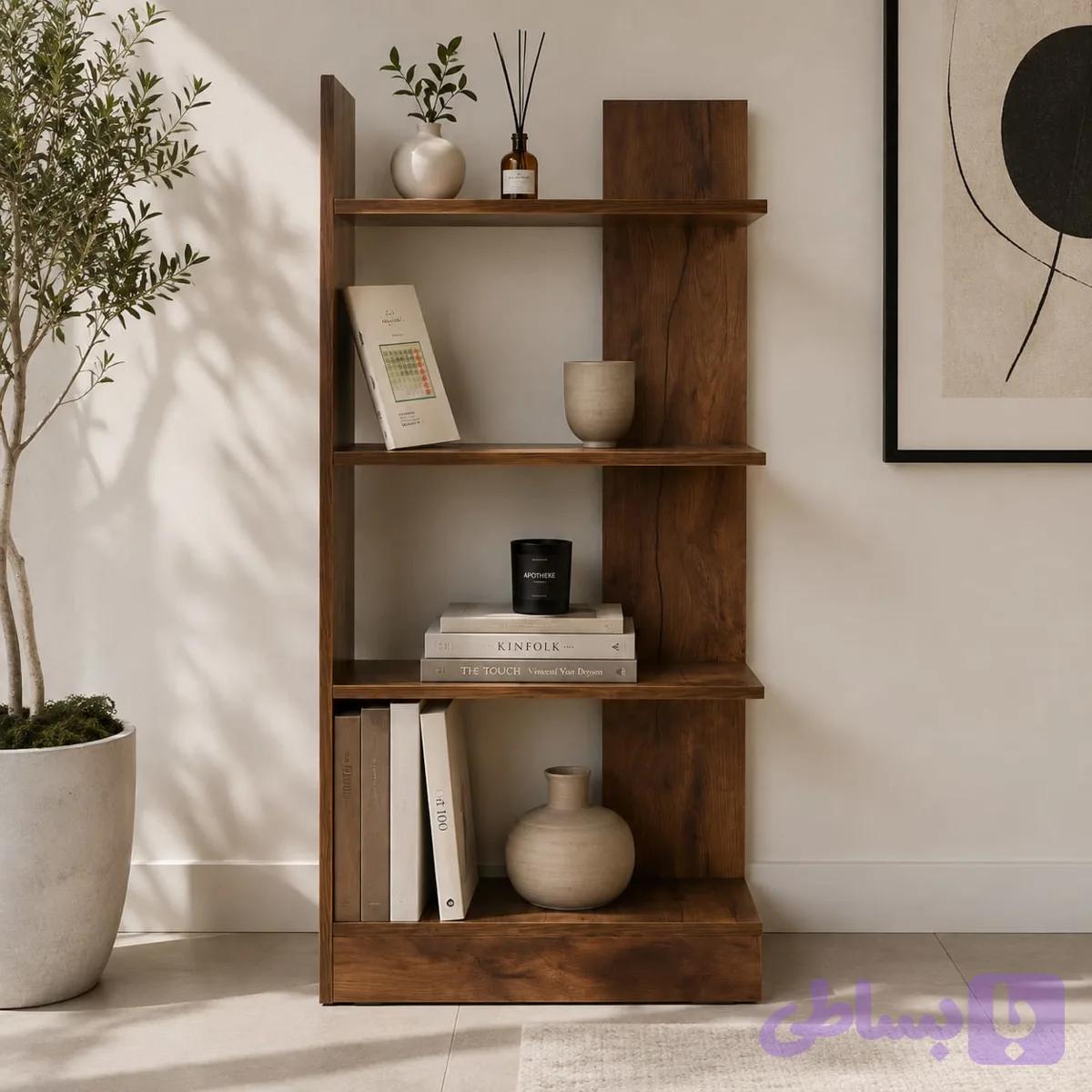 کتابخانه ایستاده طرح دیاموندچهار طبقه