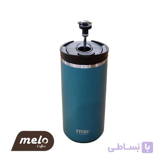 فرنچ پرس سبز آبی تایسو 600 میلی لیتر — تصویر 1