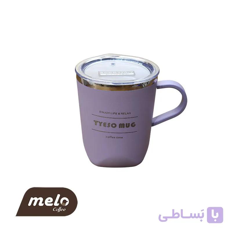 ماگ حرارتی TYESO بنفش ملایم 300 میل — تصویر 1