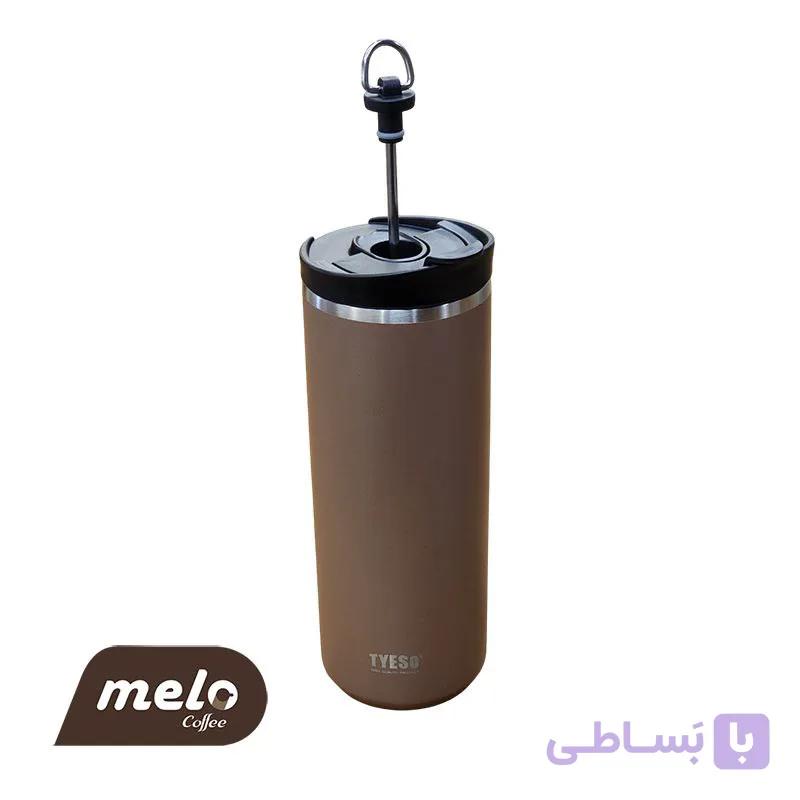 فرنچ پرس دو جداره TYESO سرمه‌ای تیره 750 میل — تصویر 1