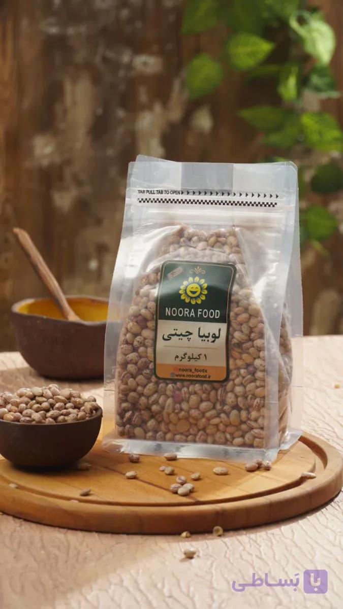 لوبیا چیتی 1کیلویی نورا فود