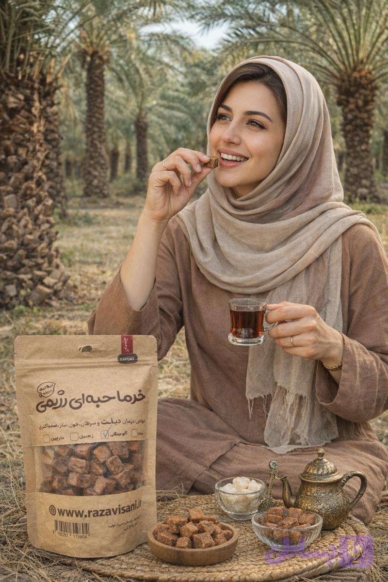 حبه خرما با طعم آلو جنگلی